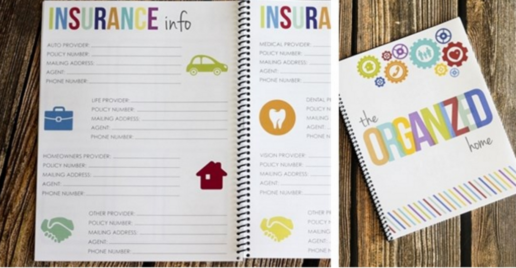 The Organized Home Notebook Just $12.99! Have All Your Important Information In One Spot!