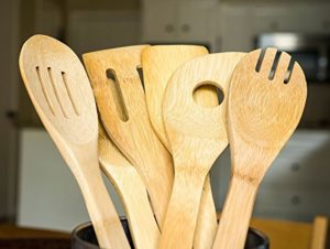 6-Piece Complete Bamboo Utensil Set Just $5.81 Shipped!