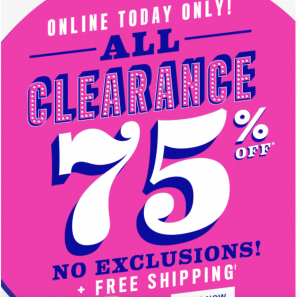 The Children’s Place: 75% Off ALL Clearance & FREE Shipping Online & Today Only! Jeans As Low As $4.87 & Graphic T’s Just $2.62!