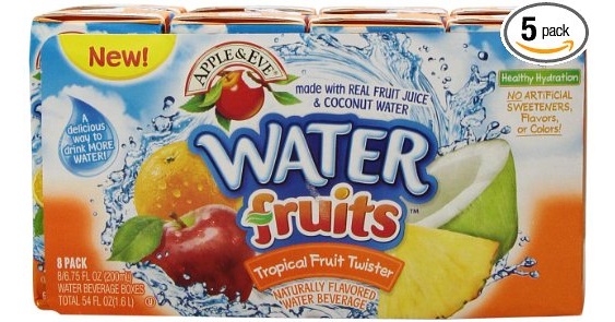 Apple & Eve Water Fruit Juice, Tropical Fruit Twister 6.75 fl oz, 8 Count (Pack of 5) – $18.08 Shipped!