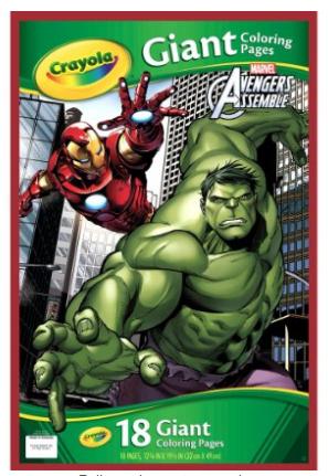 Amazon: Crayola Avengers Assemble Giant Coloring Pages Only $4.97!
