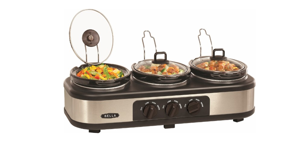 Bella 3 x 1.5-Quart Triple Slow Cooker Only $29.99!! Great for Thanksgiving!