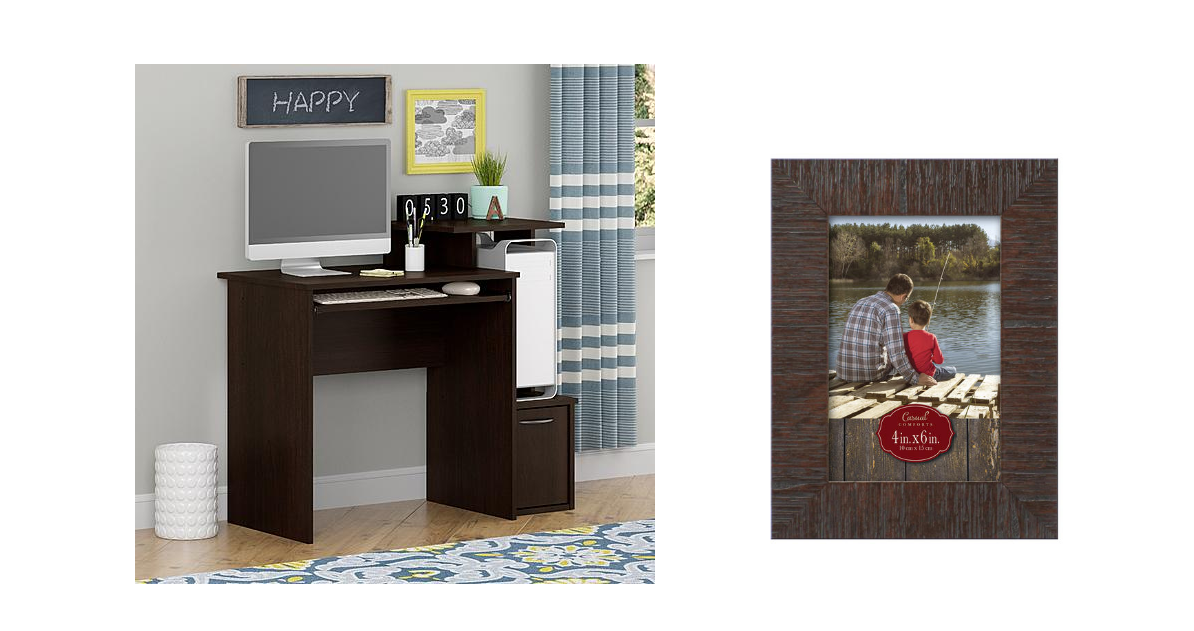 Good To Go Cherry Computer Desk and 4×6 Picture Frame Only $30.98 SHIPPED + $10 Back in SYWR Points!!