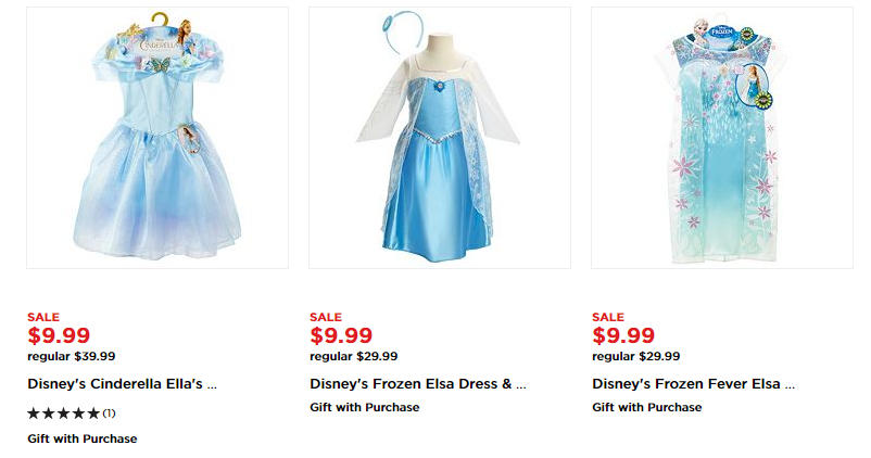 Disney Princess Dresses Only $8.49! (Reg. $29-$39) Choose from: Cinderella, Rapunzel, Sophia the First, Frozen and More!