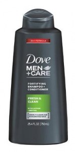 Amazon: Dove Men+Care 2 in 1 Shampoo and Conditioner 25.4 Oz (Pack of 4) Only $15.96!