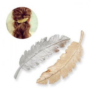 Amazon: Tinsky Leaf Shaped Hair Clip in Gold and Silver (Pack of 2) Only $5.99 Shipped!