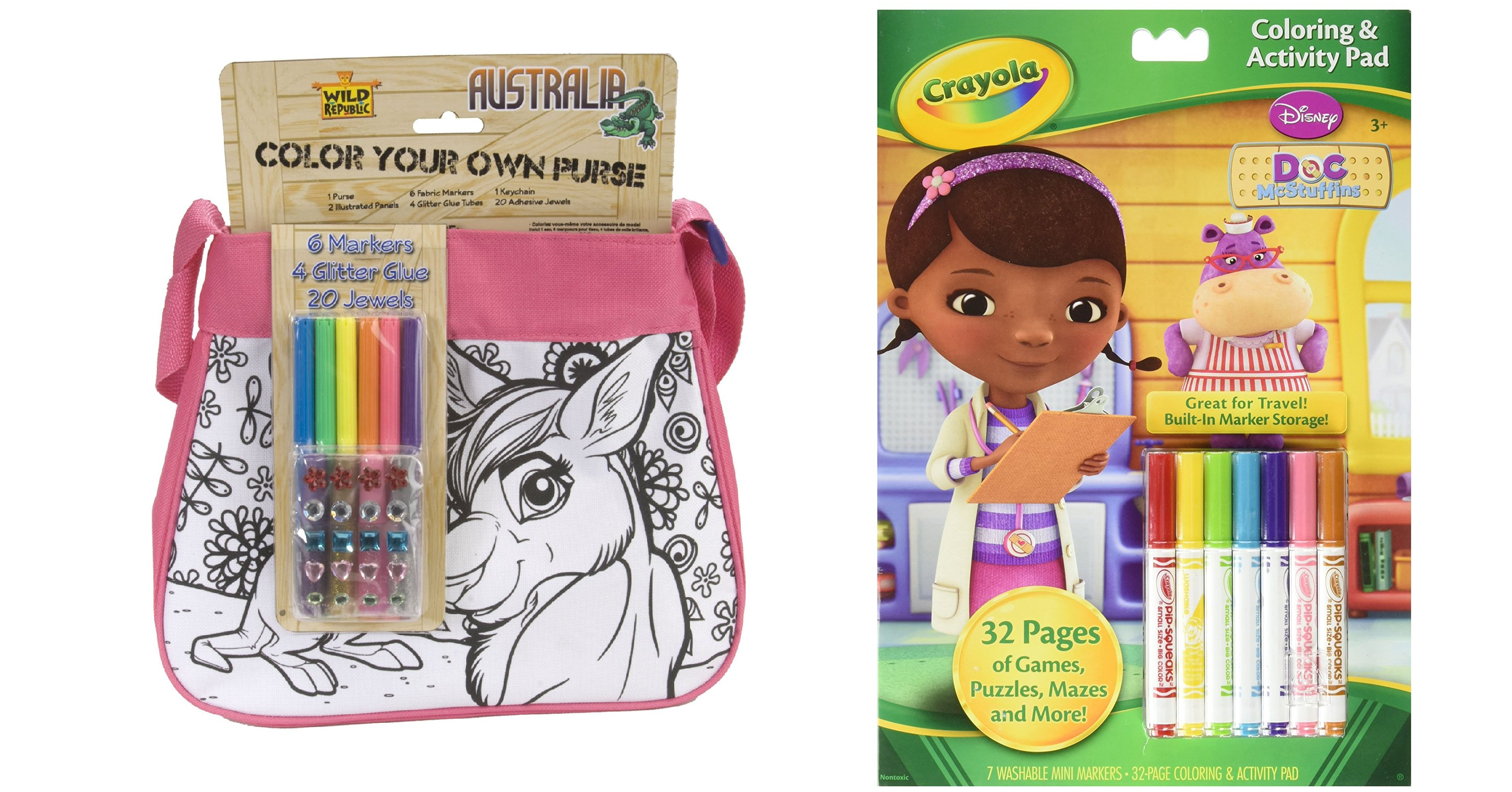 Great Gift Closet Ideas! Wild Republic Do-It-Your-Own Australia Purse Only $5.73 + Crayola Barbie Coloring & Activity Book w/ Markers Only $3.82!
