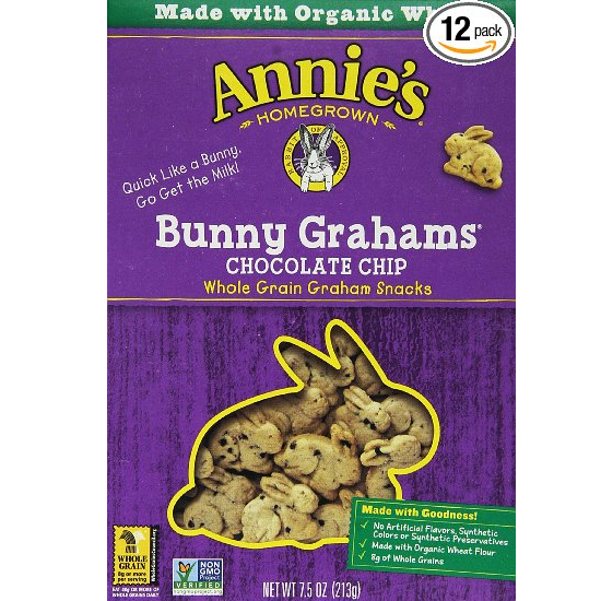 Annie’s Bunny Grahams Chocolate Chip (7.5oz) Pack of 12 Boxes Only $12.45 Shipped!