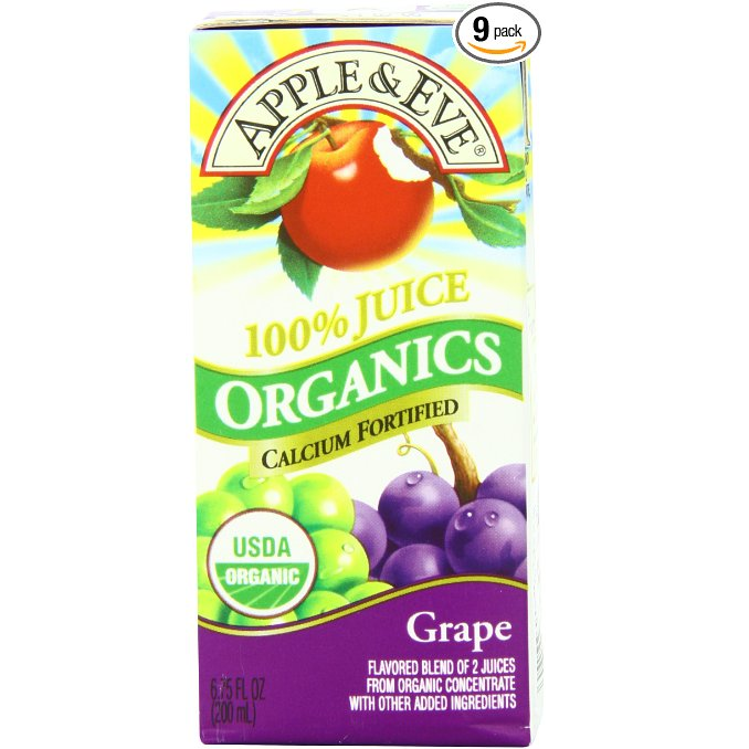 Amazon: Apple & Eve Organics Juice (Grape) 3 Count (Pack of 9) Just $7.47 Shipped!