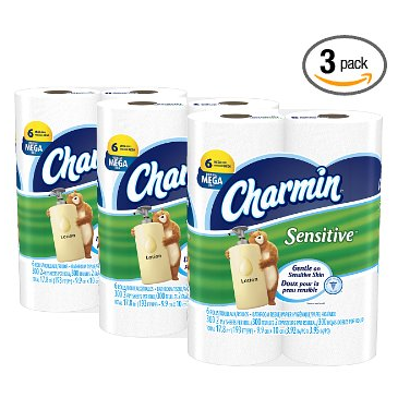 Charmin Sensitive Toilet Paper Only $17.86 Shipped! That’s Just $.25 Per Regular Roll!