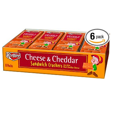 Amazon: Keebler Cheese/Cheddar Sandwich Crackers (8 Count) Pack of 6 Only $7.31 Shipped! (Only $.15 Per Pack!)