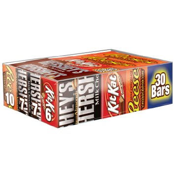Hershey’s Chocolate Full Size Variety Pack (30 Count) Only $14.08! Be The Favorite House This Halloween!