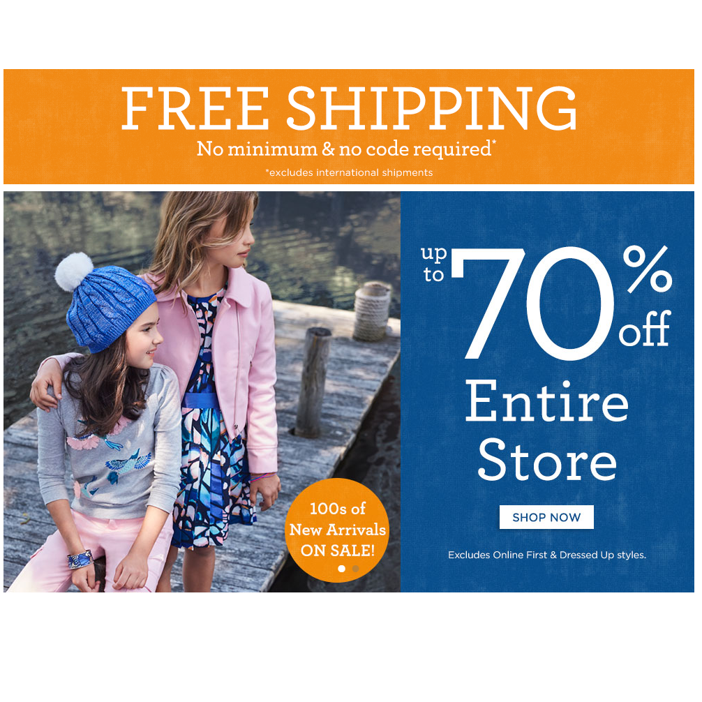 LAST DAY! FREE Shipping From Gymboree + Up to 70% OFF Entire Store! (Plus Use Your Gymboree Bucks!)