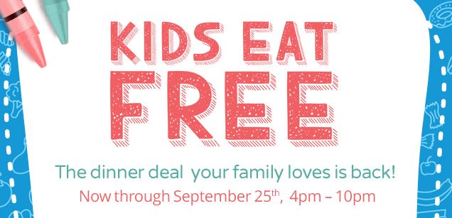 Reminder: Kids Eat FREE Now Through September 25th at IHOP!