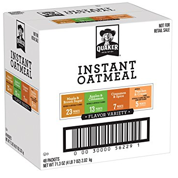 Quaker Instant Oatmeal Variety Pack, Breakfast Cereal, 48 Count Only $12.01 Shipped!