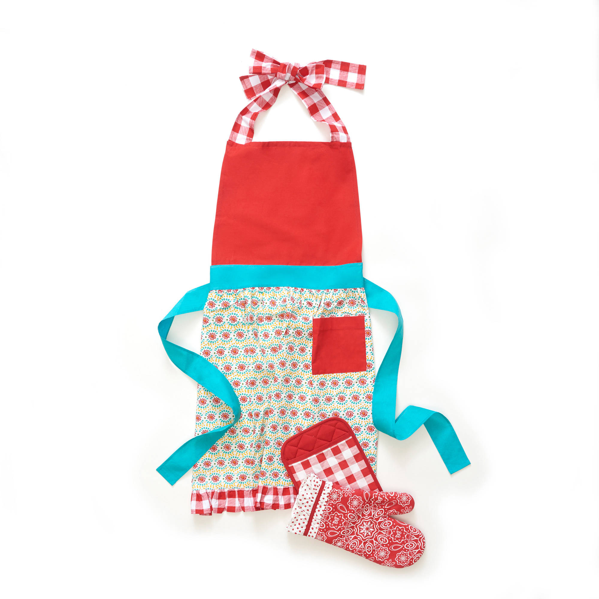 The Pioneer Woman Kitchen Set Just $14.97! Includes an Apron, Oven Mitt & Pot Holder!