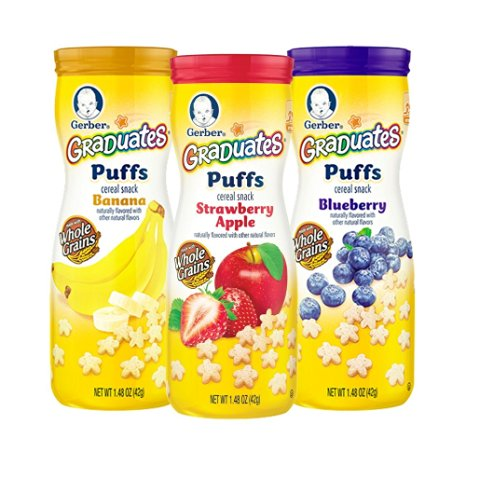 Hurry! Gerber Graduates Puffs Cereal Snack Only $7.98 for Amazon Prime Members!