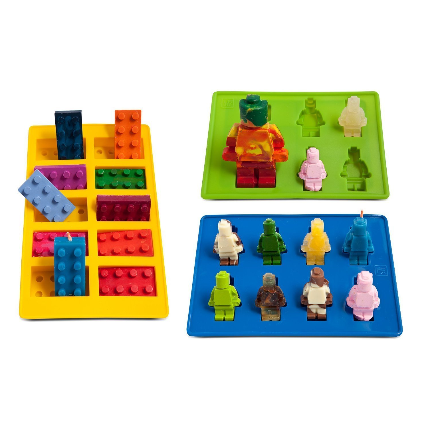 Amazon: Lucentee Silly Ice Cube Trays Candy Molds, Building Bricks and Figures with Bonus Ebook Only $7.99!