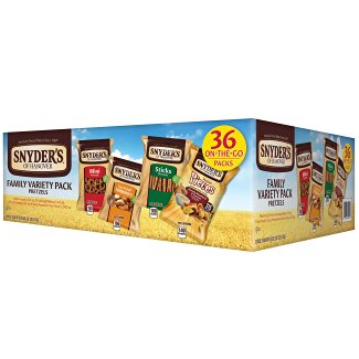 Snyder’s of Hanover Pretzel Variety Pack (36 Count) Just $11.39 Shipped! (Only $.32 Per Bag)