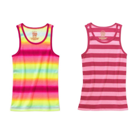Faded Glory Girls’ Stripe Tank Only $2.00! 4 Different Colors To Choose From!