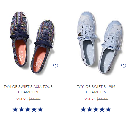 Keds $19.95 and Under Sale! Taylor Swift Keds Only $14.95! Plus FREE Shipping on Your Order of $15 or More!