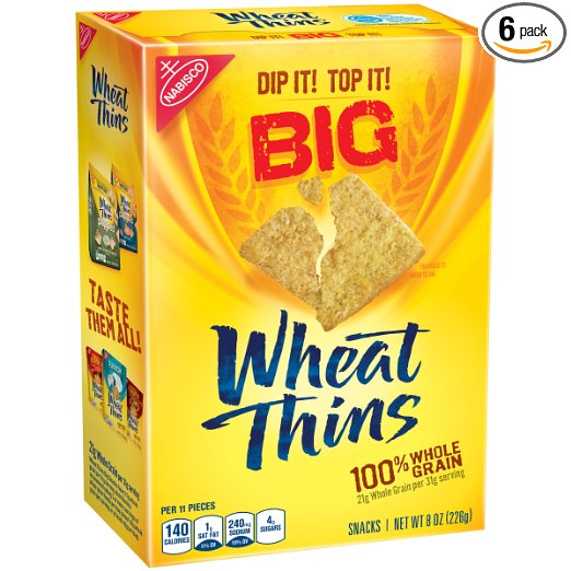Wheat Thins Crackers Big Box (8oz) Pack of 6 Just $11.88 on Amazon!