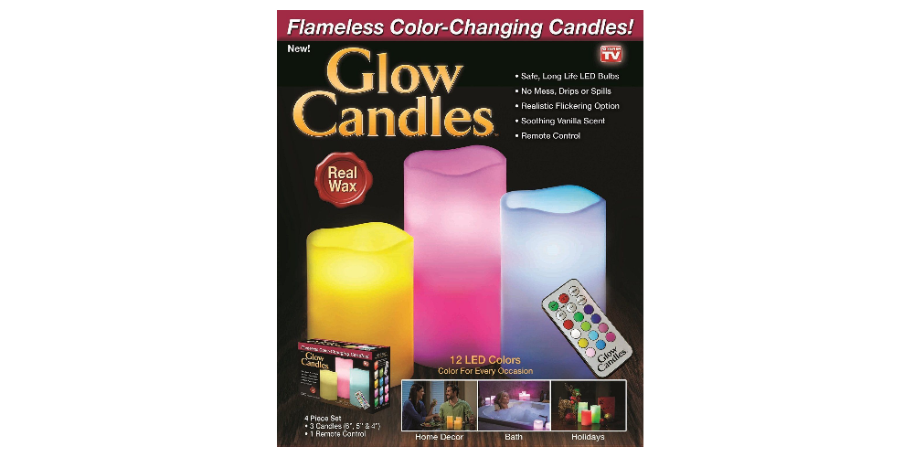 Set of Three Flameless Candles With Vanilla Scent Only $12.99!