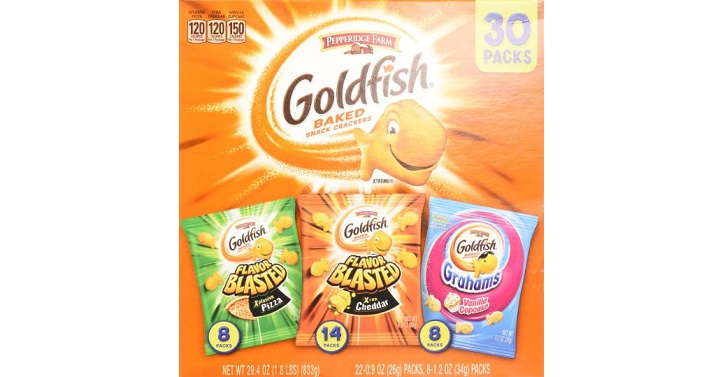 Pepperidge Farm Goldfish Variety Pack Bold Mix, 30 Packs – $12.15 Shipped!