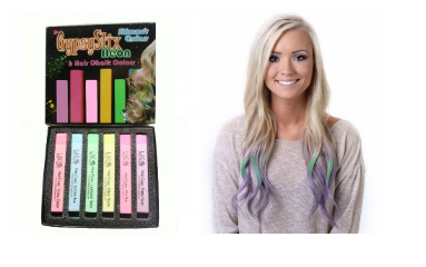 DIY Painting Hair Color Dye Chalk (24 Colors) Only $8.60! Perfect for a Teen Gift or Halloween!