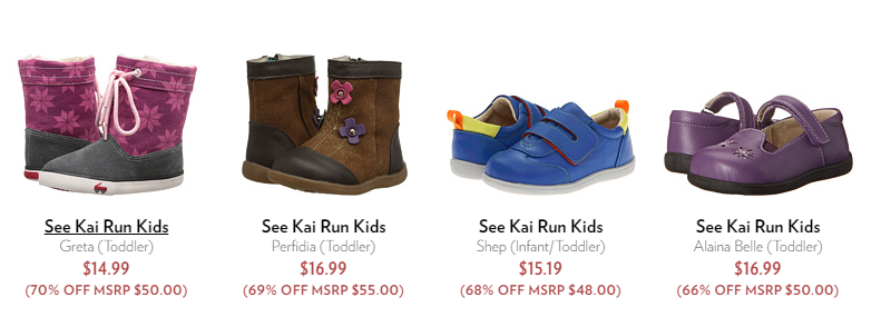 6PM: Take up to 80% off See Kai Run Shoes! Prices Start at Only $13.50! (Reg. $48)