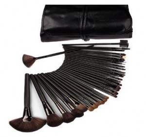 Amazon: Generic 32-Piece Black Rod Makeup Brush Cosmetic Set Kit with Case Only $11.22!