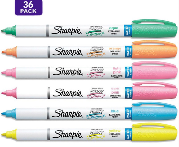 Run! Sharpie Water Based Glitter Paint Markers (36 pack) Only $19.99 Shipped!  ($158 Value)