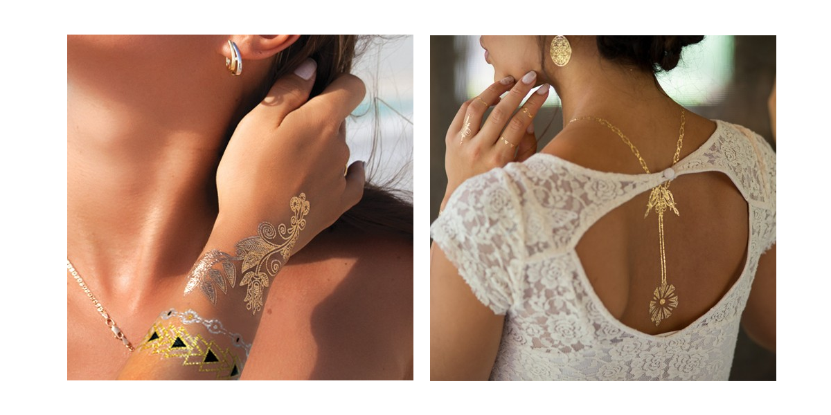 36 Metallic Jewelry Tattoos Only $4.99 SHIPPED!