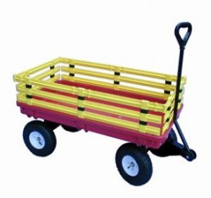 Amazon: Millside Industries Trekker Wagon with Yellow Removable Poly Rack Set Only $50.53!