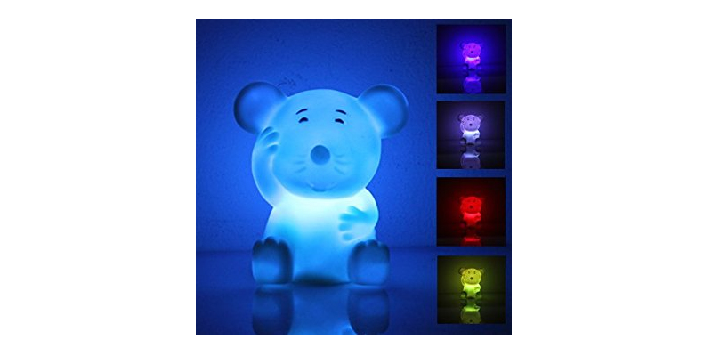 Cute Mouse Shaped Colorful LED Night Light—$2.99 SHIPPED!