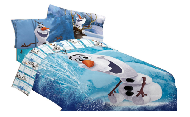 Disney Frozen Olaf Build a Snowman Microfiber Comforter (72″x 86″) Twin/Full Only $21.72!