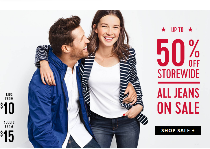 Old Navy: Take up to 50% off Site Wide! Kids Jeans Only $10 or Adult Jeans Only $15!