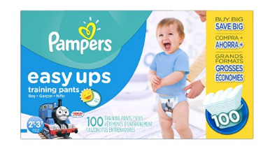Hurry! Pampers Boys Easy Ups Training Underwear, 2T-3T (Size 4), 100 Count for only $17.84! (Reg. $32.99)