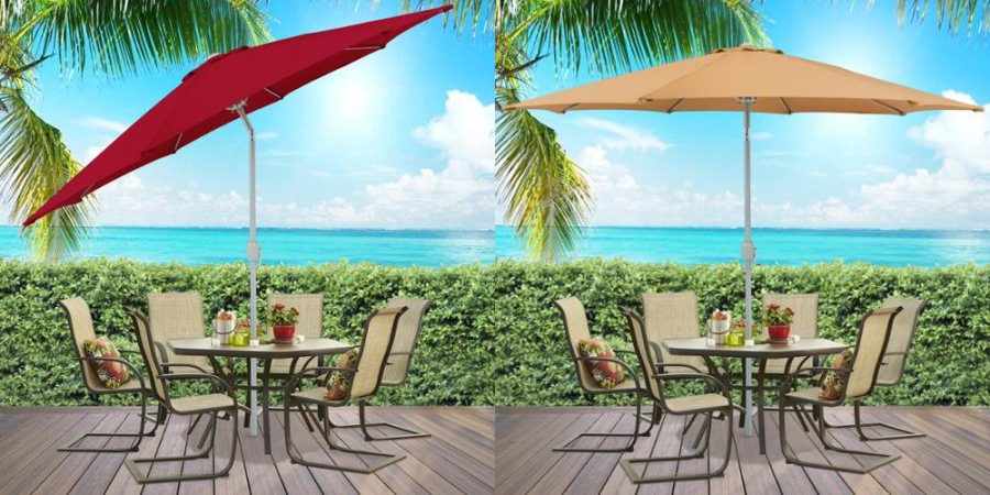 9 Foot Patio Umbrella With Tilt Only $44.94 + FREE Shipping!