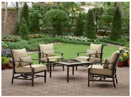 Walmart: HUGE Sale on Patio Furniture! Better Homes & Gardens 5 Piece with Fire Pit for only $399! (Reg. $899)