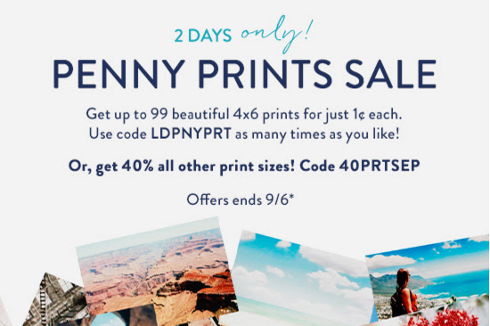 Penny Prints are Back! Snapfish: Get (99) 4×6 Prints for Only $0.01 Each!