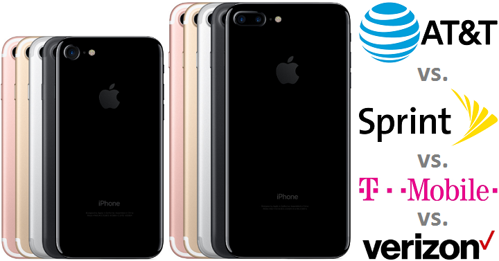 Pre-order iPhone 7 and iPhone 7 Plus! Compare AT&T vs. Sprint vs. T-Mobile vs. Verizon For the Best Deal!