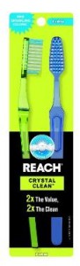 Amazon: Reach Crystal Clean Firm Value Pack Adult Toothbrushes (2 Count) Only $1.68!