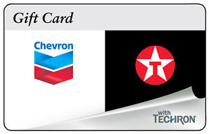 $100 ChevronTexaco or Sunoco Gas Gift Card For Only $92!!