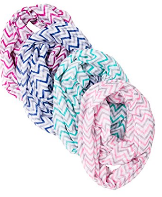 Caramel Cantina Chevron Infinity Scarf (4 pack) Only $16.99! That’s Only $4.24 Each!