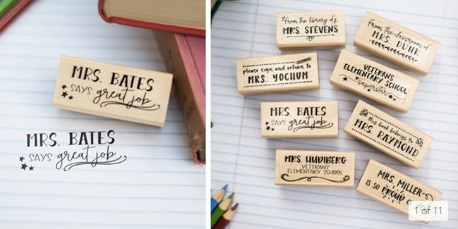 Custom Teacher Stamps Only $12.29!