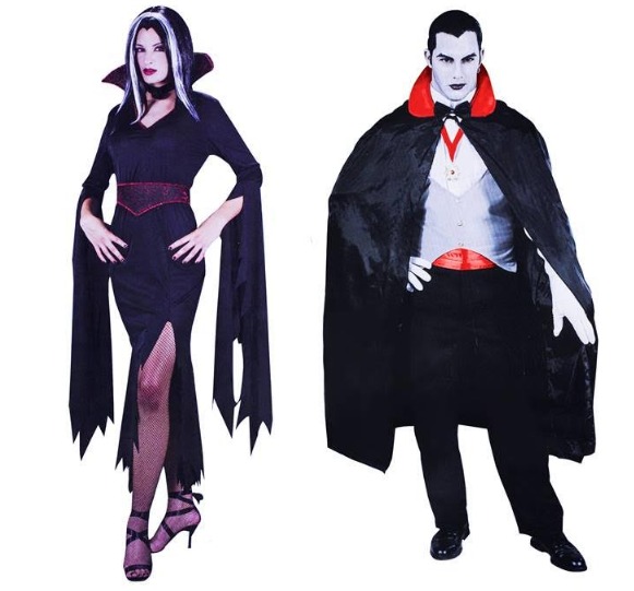 Deluxe Vampire and Vampiress Costumes Only $11.99 EACH! FREE Shipping!