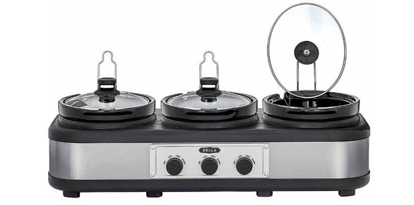 Bella 3 x 2.5-Quart Triple Slow Cooker Down to $39.99!