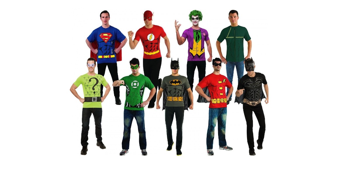 Adult Men Superhero T-Shirt Costumes ONLY $14.59 Shipped!! So Easy!!