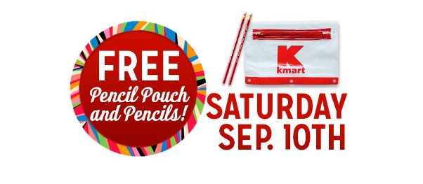 FREE Pencil Pouch and Pencils at Kmart Saturday! (9/10/15)